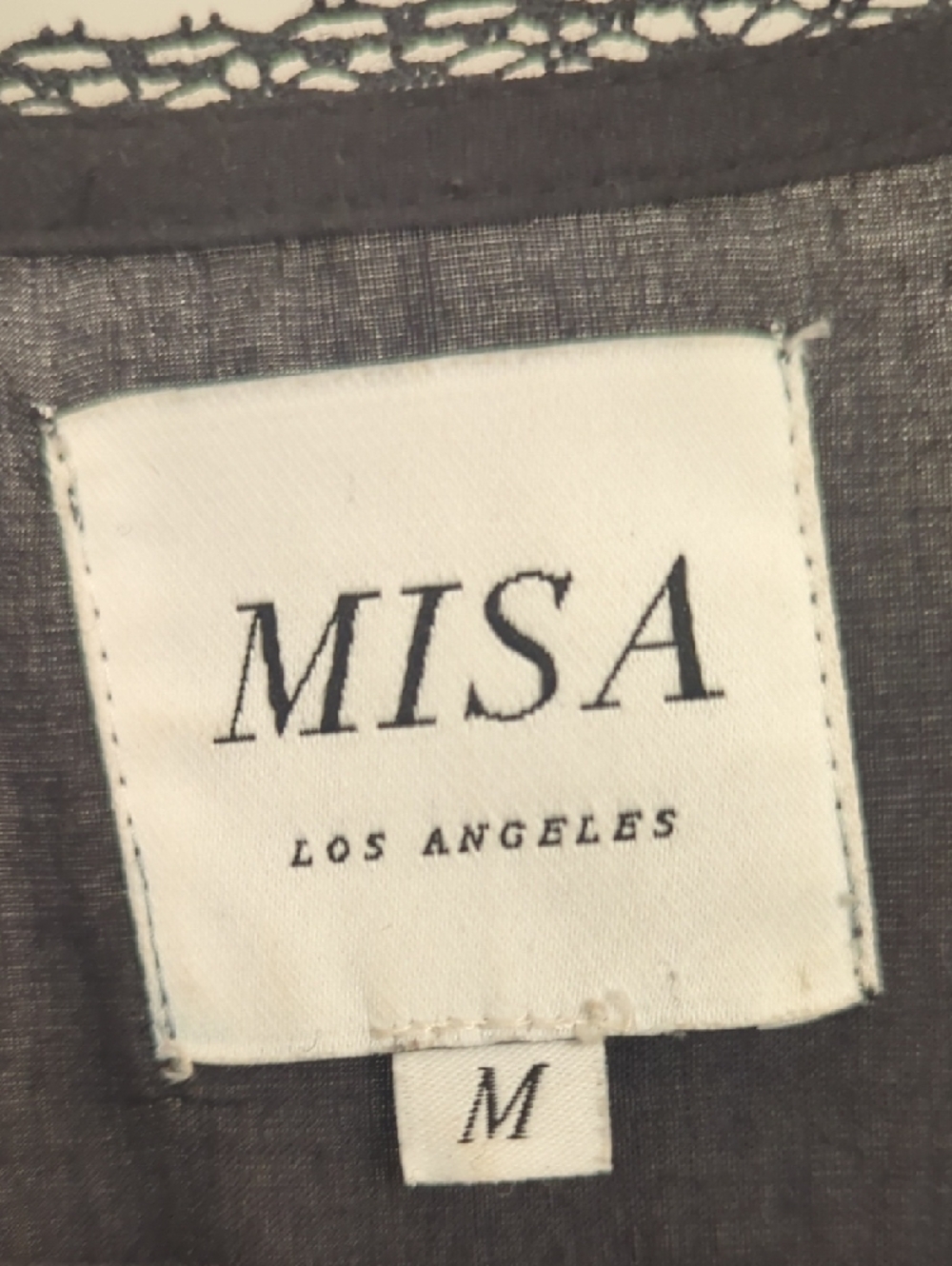 Misa Los Angeles Black Eyelet Tassel Tunic - Picture 2 of 3